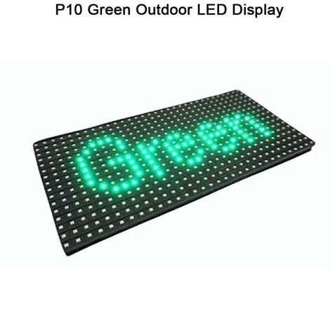 Meiyad P10 Green Single Color LED Displays 6 Mm Outdoor At Rs 2500 Sq