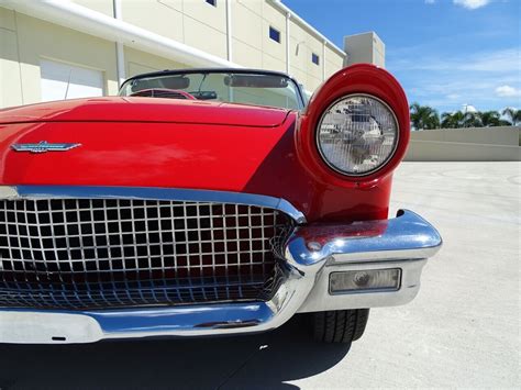 Red 1957 Ford Thunderbird Convertible 312 Cid V8 3 Speed Automatic ...