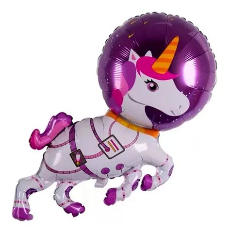 3 Globos Metalicos Unicornio Astronauta Evento Decoracion Cuotas Sin