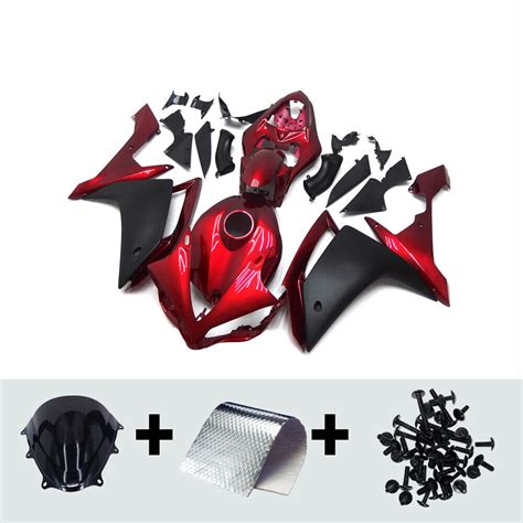 Red Black Abs Plastic Fairing Kit For Yamaha Yzf R Yzfr