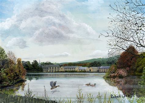 Royal George Mill Pond Greenfield Saddleworth Robert Lees Art