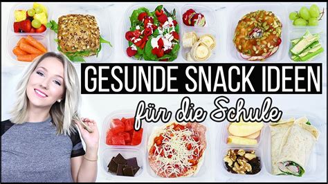 GESUNDE SNACKS FÜR SCHULE UNI 5 LUNCHBOX IDEEN von Montag bis