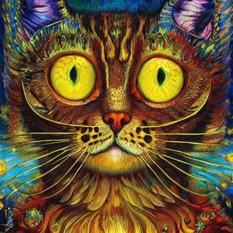 A Cat Dream Art By Louis Wain Vladimir Kush Jacek OpenArt