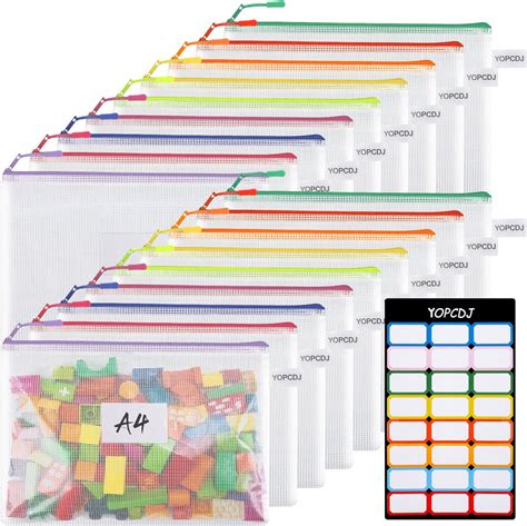 Amazon 100 Pack Mesh Zipper Pouch Pencil Pouches Bulk Clear File