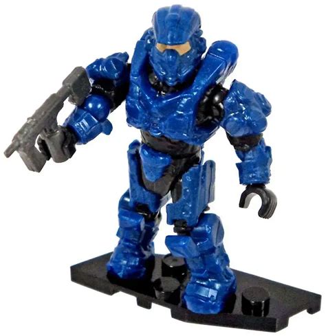 Mega Bloks Halo Foxtrot Series Blue Aviator Spartan 2 Rare Minifigure Loose Toywiz