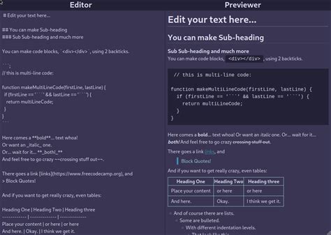 React Markdown Editor With Real Time Preview