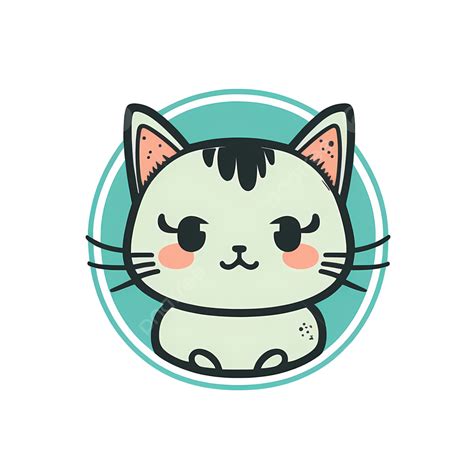 Adesivo De Gato Fofo Gatinho Gatinho Desenho Animado Png Adesivo De