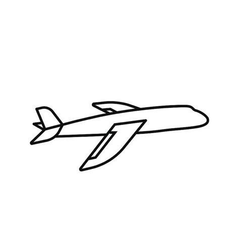 Plane Outline Drawing | Free download on ClipArtMag