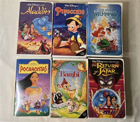 Mavin Disney Vhs Tapes Movies Aladdin Lion King Bambi Pocahontas