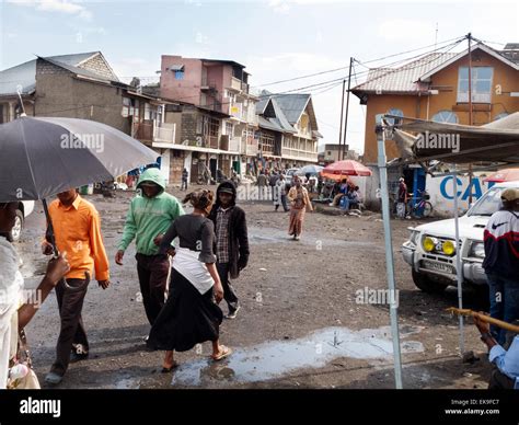 Street Scene Goma Town North Kivu Province Democratic Republic Of