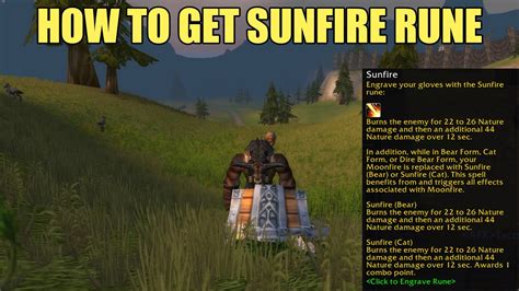 How To Get The Sunfire Rune Druid Season Of Discovery World Of