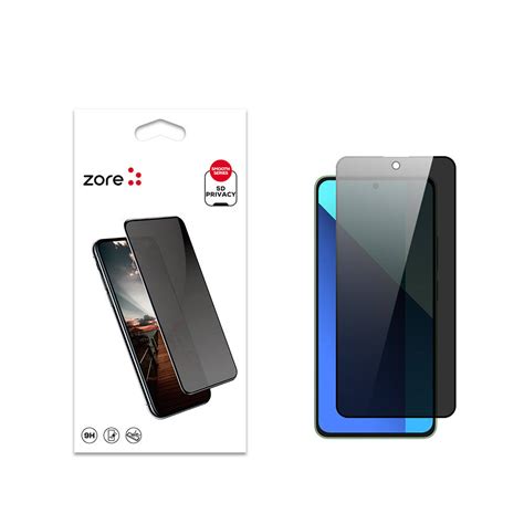 Xiaomi Redmi Note 13 4G Zore New 5D Privacy Temperli Ekran Koruyucu