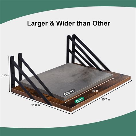 Tectocker Dou Pc Deep Floating Shelves Long X Deep