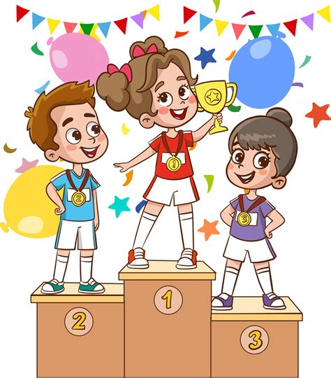 Olympic Podium Cartoon