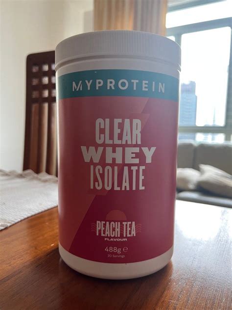 Myprotein Clear Whey Isolate Peach Tea Flavour 20 Servings Health And Nutrition Health