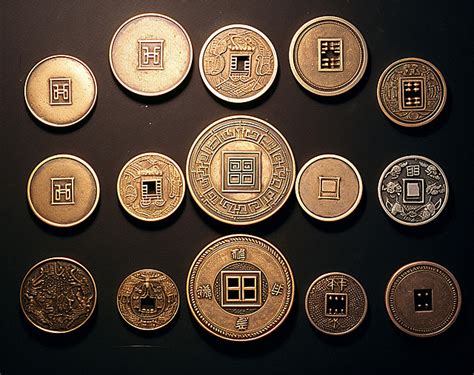 Ten Chinese Coins 10gb Background, Coin, Character, Asia Background ...