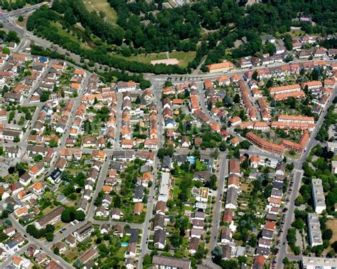 Daxlanden Von Oben Wohngebiet Mischbebauung Der Mehr Und