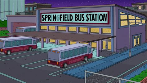 Springfield Bus Station Simpsons Wiki Fandom Powered By Wikia