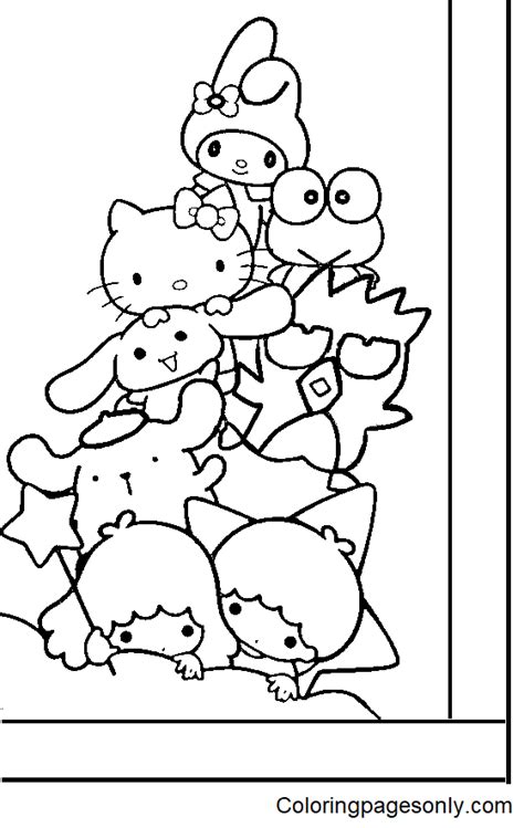 Sanrio Characters Coloring Pages Printable For Free Off