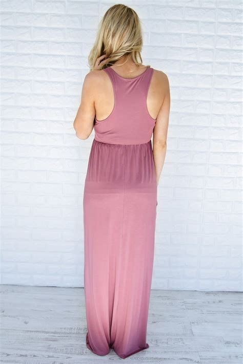 Mauve Maxi Tank Dress The Pulse Boutique