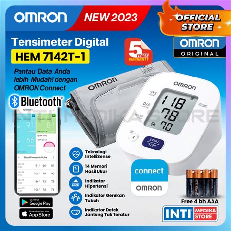 Jual Omron Tensimeter Digital Bluetooth Alat Ukur Tekanan Darah