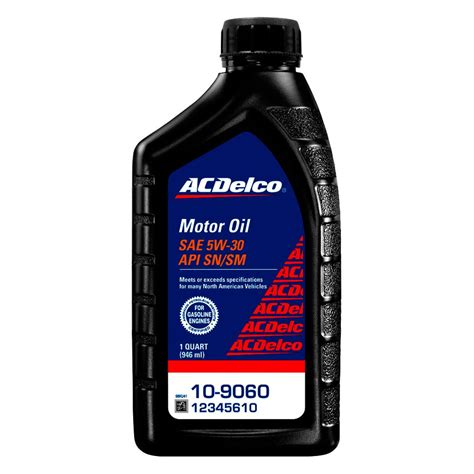 Acdelco Sae W Conventional Motor Oil Quart