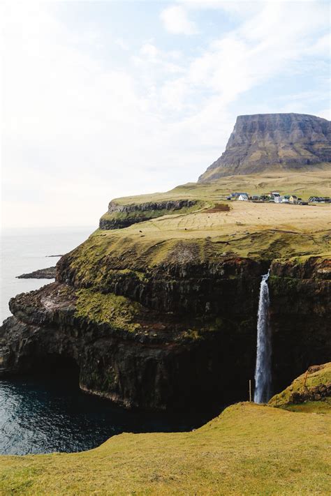 The Most Amazing Waterfall In The Faroe Islands Hand Luggage Only