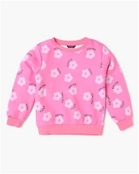 Buy Floral Print Crew Neck Sweatshirt Online At Best Prices In India Jiomart