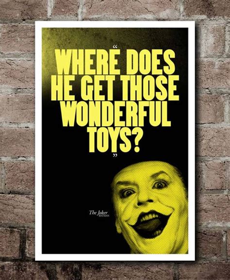 Batman The Joker Wonderful Toys Quote Poster Etsy De