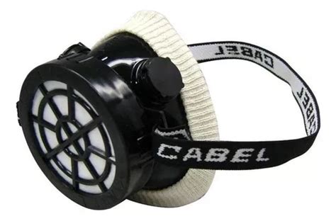 Mascarilla Para Gases Cabel Color Negro