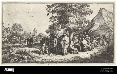 Fairground Boer In A Village Street Finds A Peasant Fair Place With