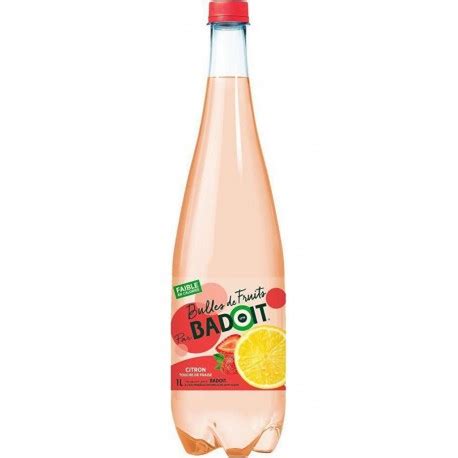 BADOIT Eau gazeuse aromatisée citron touche de fraise 1L selfdrinks