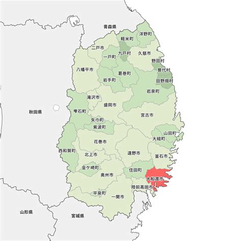 岩手県大船渡市の地図 Map It マップ・イット