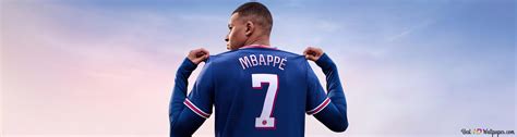 Kylian Mbappé Con La Camiseta Número 7 Fifa 22 Videojuego 4k