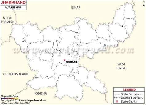 Jharkhand Outline Map