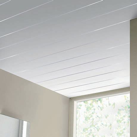 Orion White Gloss Silver Embedded 2700x250x8mm PVC Shower Wall Ceiling