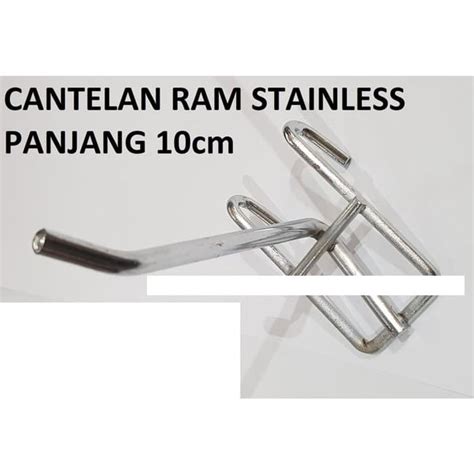 Jual Cantelan Ram Stainless Cm Besi Gantungan Barang Tebal Kawat