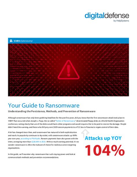 Your Guide To Ransomware Understanding The Persistence Methods And