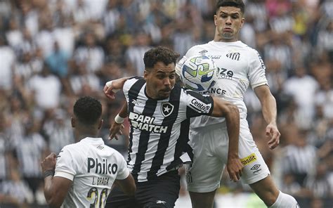 Botafogo Volta A Sofrer Gol No Fim Empata O Santos E Chega A Oito