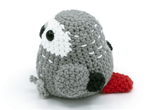 Ravelry Amigurumi African Grey Parrot Pattern By Mevlinn Gusick