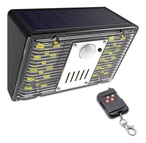 Sensor Movimiento Alarma Lampara Solar Estrobosc Pica Sirena Env O Gratis