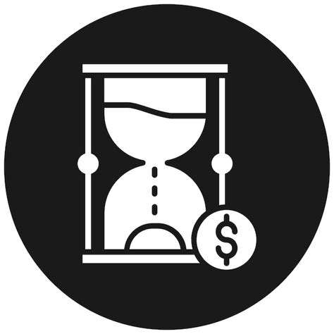 El Tiempo Es El Icono Del Vector De Dinero Se Puede Usar Para El