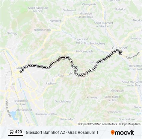 420 Route Schedules Stops And Maps Gleisdorf Busbahnhof Updated