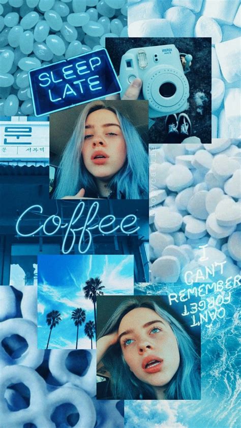 Billie Eilish Papeis De Parede Azuis Imagem De Fundo Para Iphone Billie Eilish