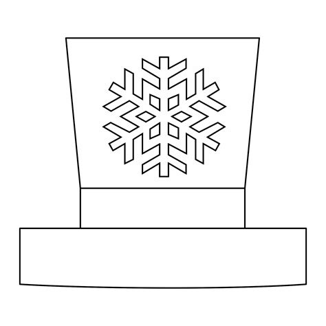 Snowman Hat Template Printable