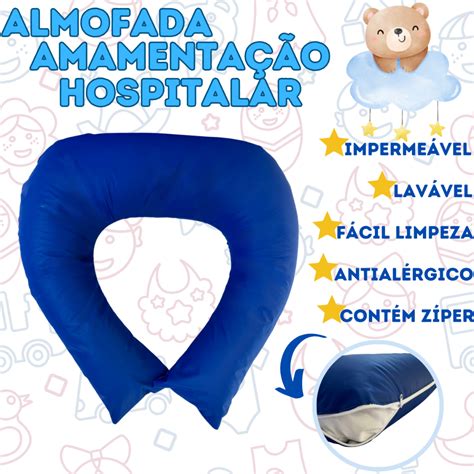 Almofada Amamentação Gestante Travesseiro Hospitalar Menino Menina