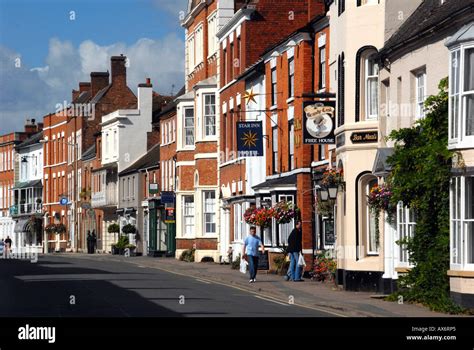 Pershore High Street Worcestershire England Stock Photo 9570212 Alamy