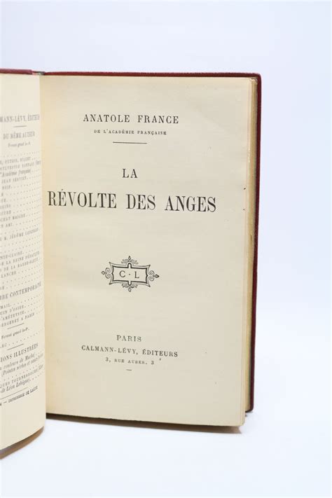 France La R Volte Des Anges Autographe Edition Originale Edition