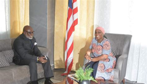 Liberia Foreign Minister Nyanti Meets With Undp Country Representative