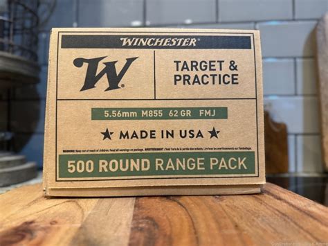 Winchester Lake City 5 56 M855 62gr 500 Rounds FMJ Steel Core No Cc